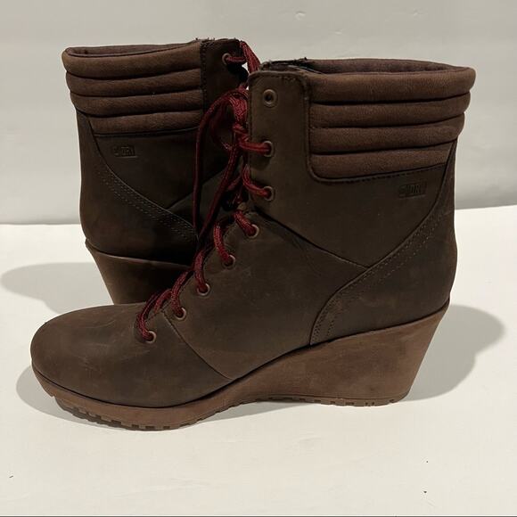 NWOT Merrell Women's Tremblant Wedge Waterproof Espresso Boot Brown Size 10.5 - Picture 7 of 13